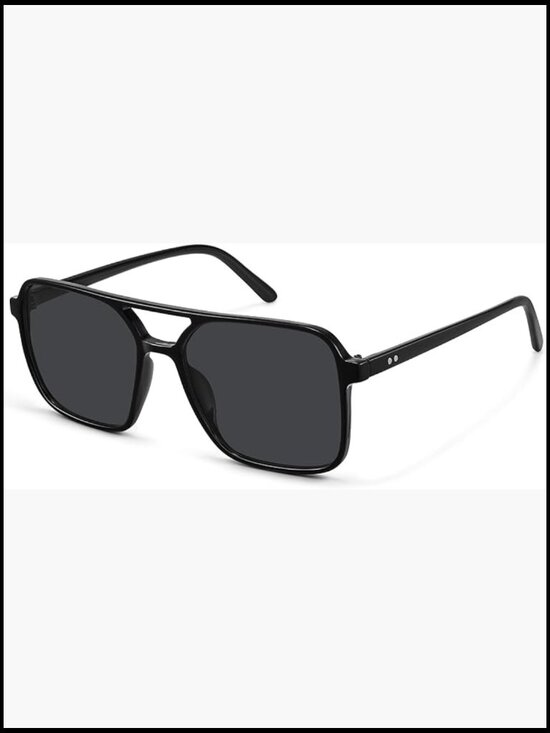 Square Aviator Sunglasses Plastic Frame UV Protection Retro Trendy main image 7